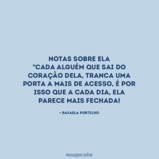 Notas sobre ela