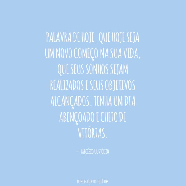 Palavra de Hoje