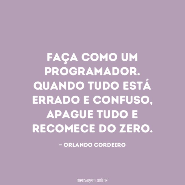 Faça como um programador