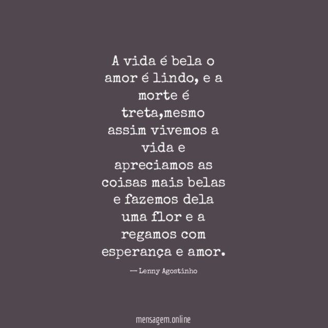 A vida é bela o amor é lindo