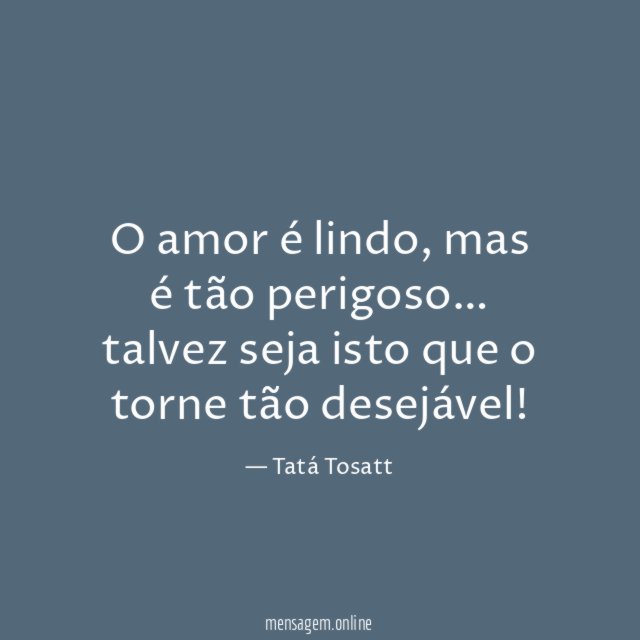 O amor é lindo