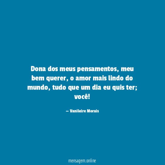 Dona dos meus pensamentos