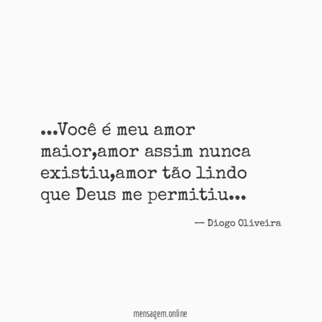 Você é meu amor maior