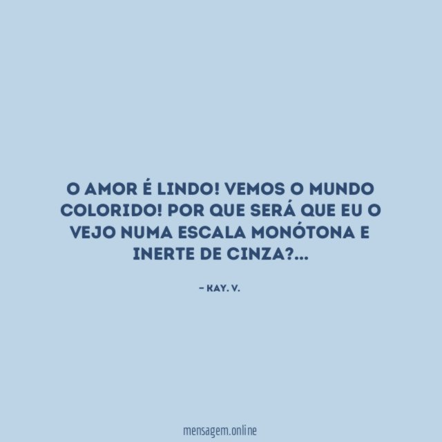 O amor é lindo