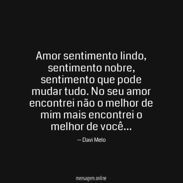 Amor sentimento lindo