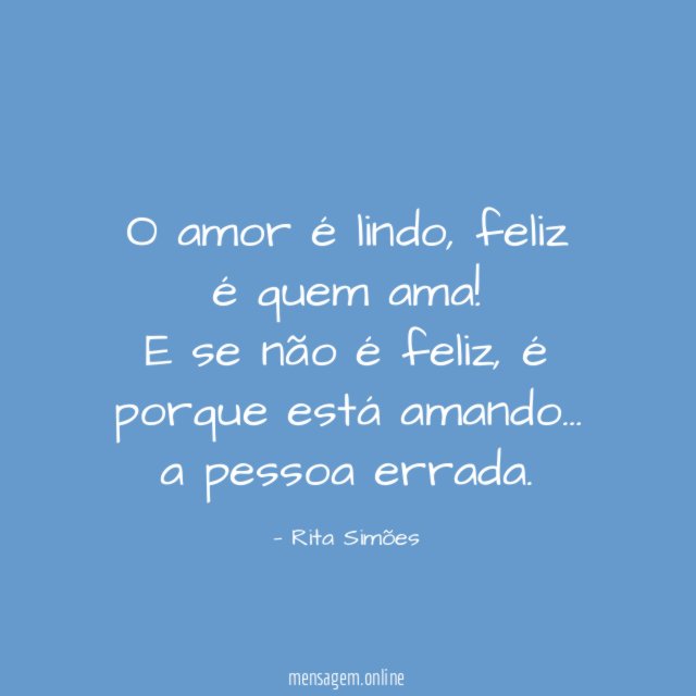 O amor é lindo