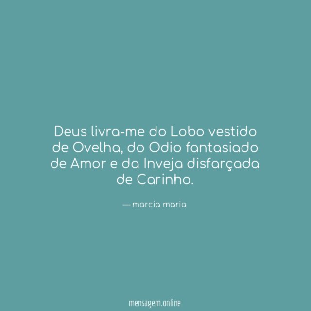 Deus livra-me do Lobo vestido de Ovelha