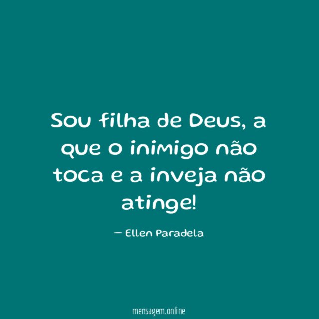 Sou filha de Deus
