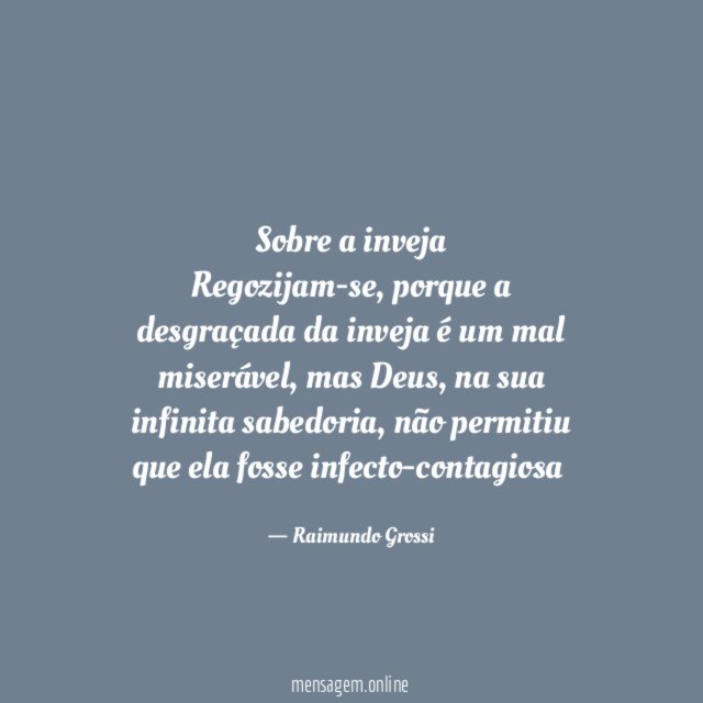 Sobre a inveja