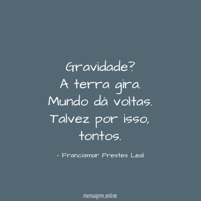Gravidade?