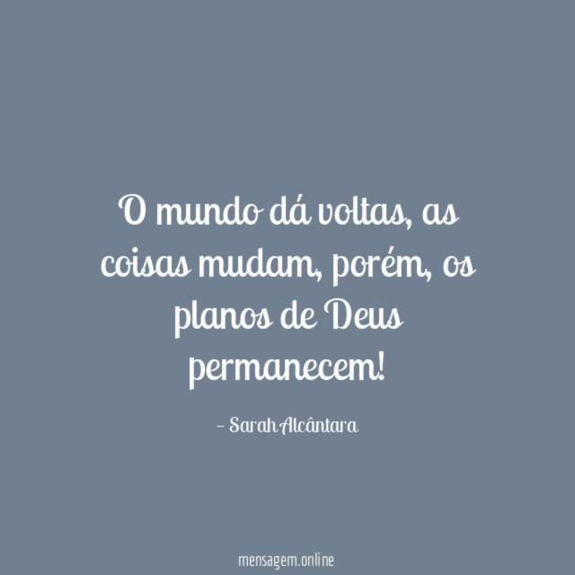 O mundo dá voltas