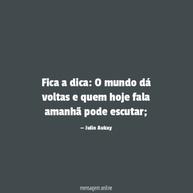 Fica a dica