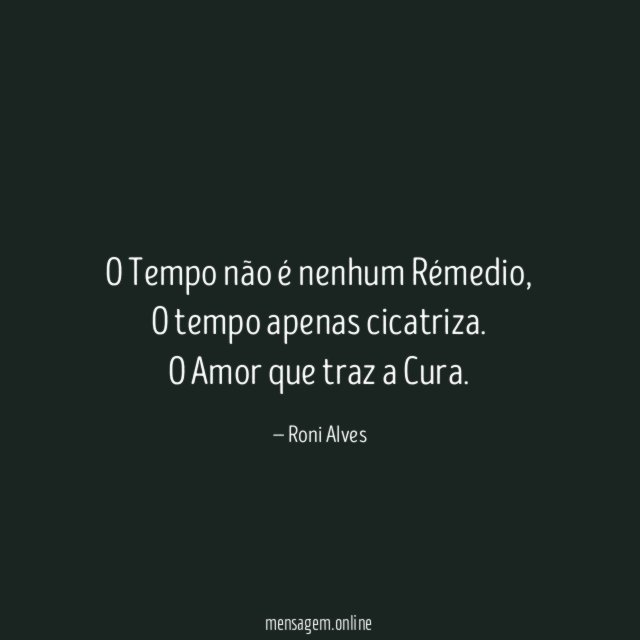 O Tempo não é nenhum Rémedio