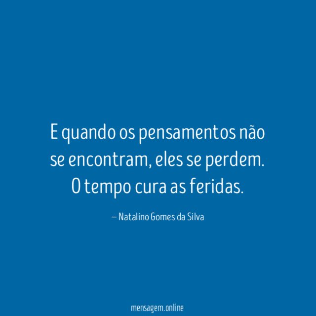 E quando os pensamentos não se encontram
