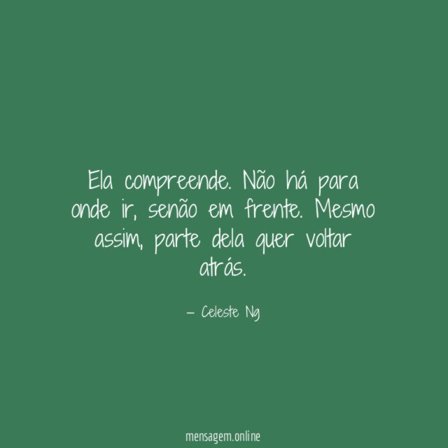 Ela compreende
