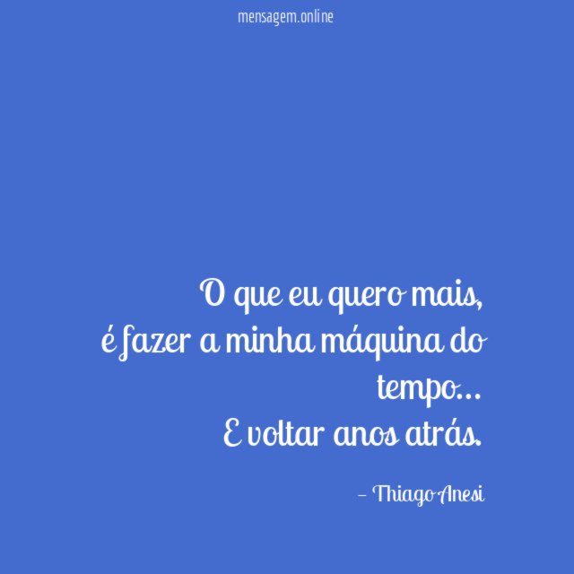 O que eu quero mais
