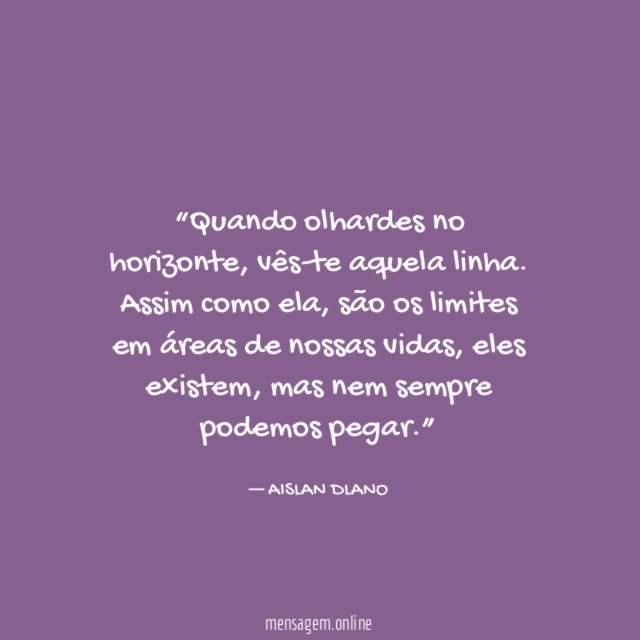Quando olhardes no horizonte