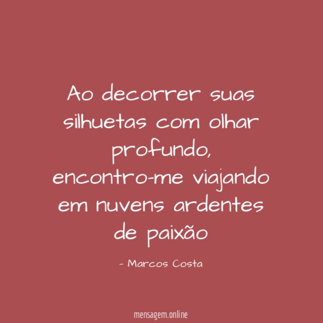 Ao decorrer suas silhuetas com olhar profundo