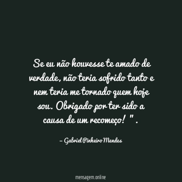 Se eu não houvesse te amado de verdade
