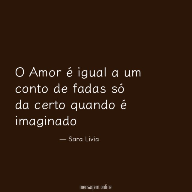 O Amor é igual a um conto de