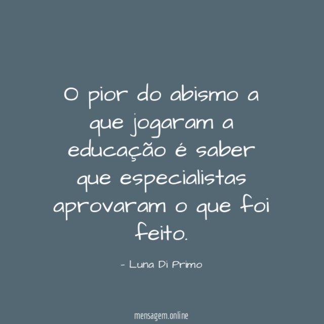 O pior do abismo a que jogaram a