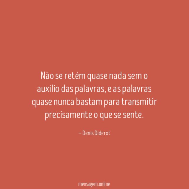 Não se retém quase nada sem o auxílio