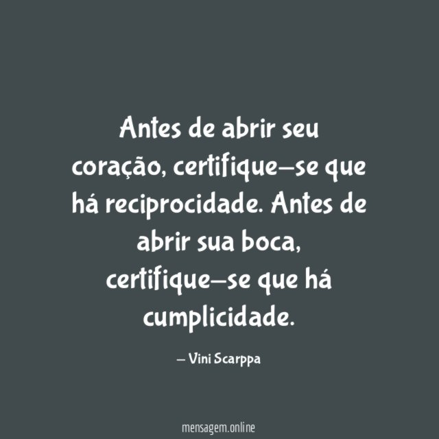 Antes de abrir seu coração