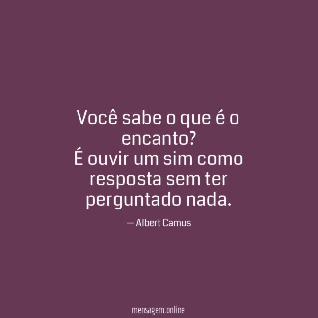 Você sabe o que é o encanto