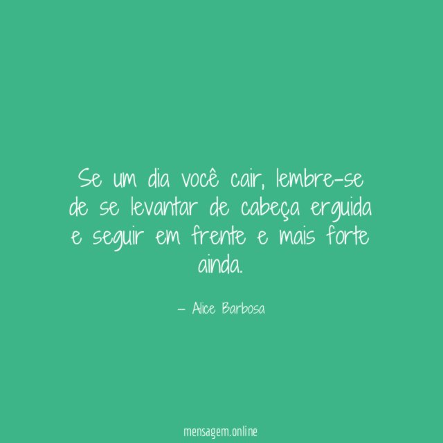 Se um dia você cair