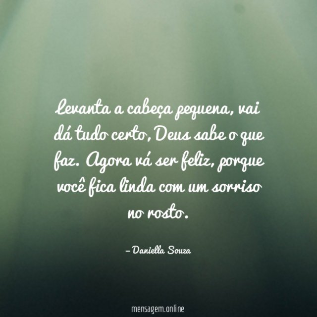 Levanta a cabeça pequena