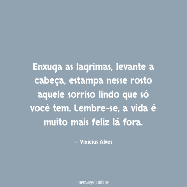 Enxuga as lagrimas
