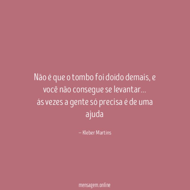 Não é que o tombo foi doído demais