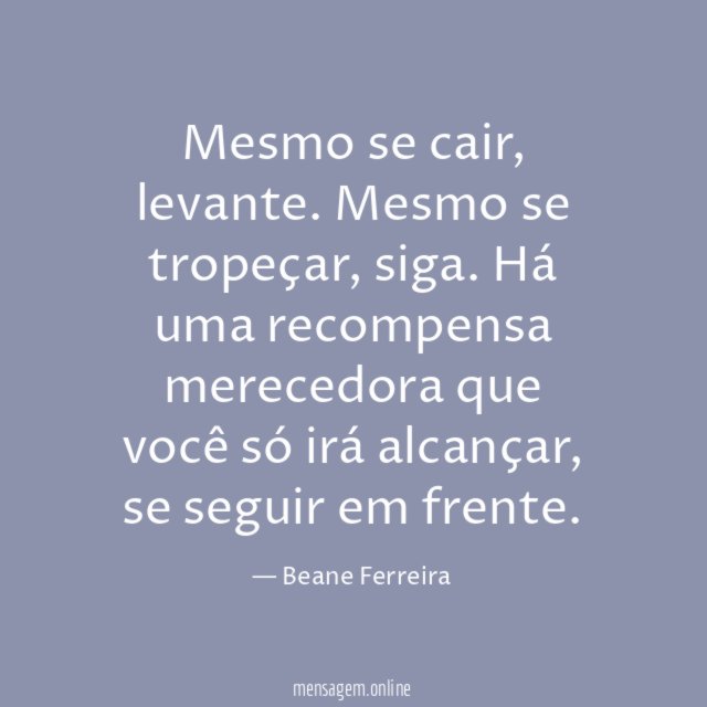 Mesmo se cair