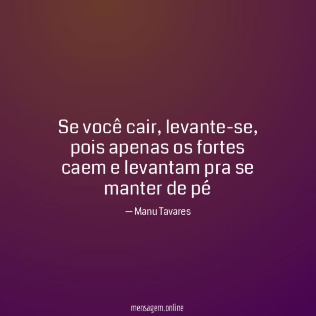 Se você cair