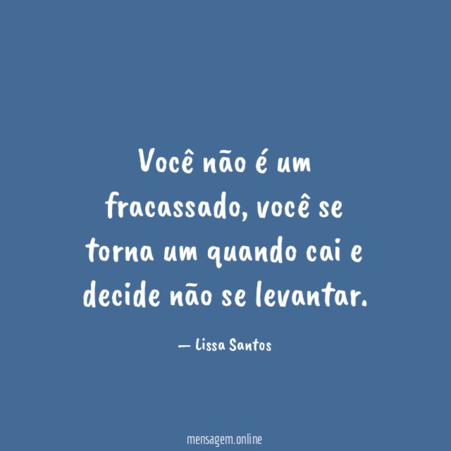 Você não é um fracassado
