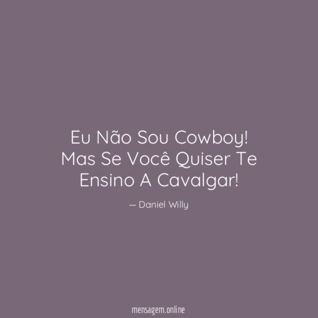 Eu Não Sou Cowboy