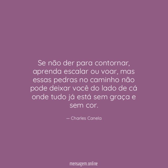 Se não der para contornar