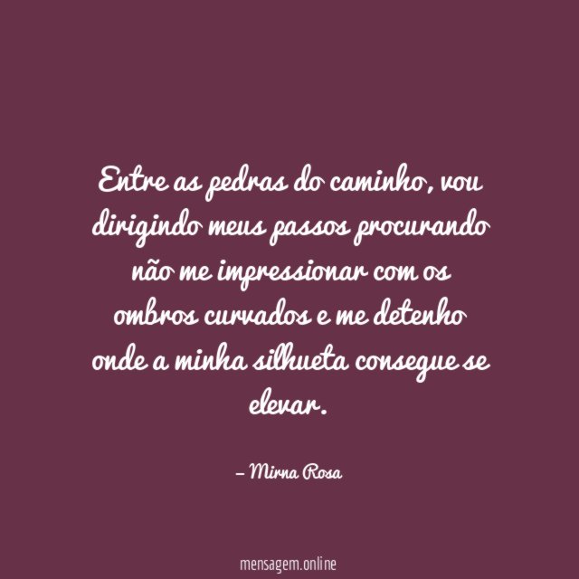 Entre as pedras do caminho