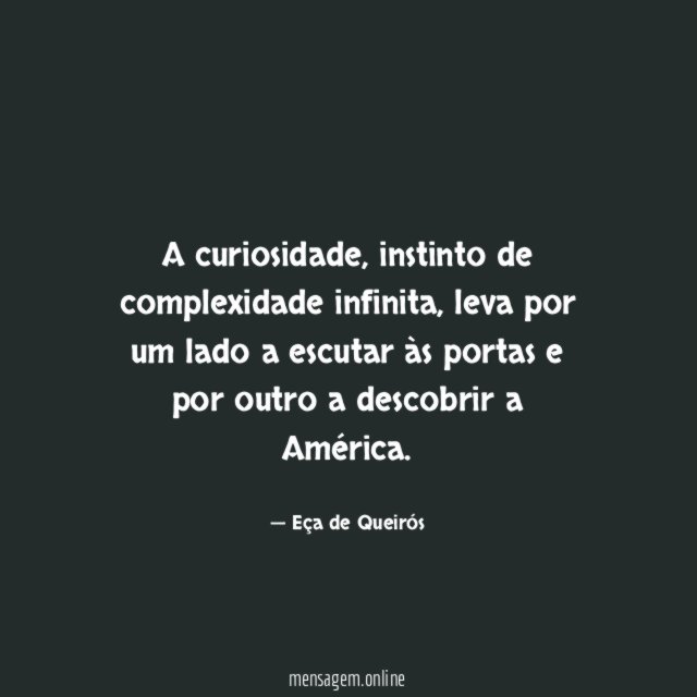 A curiosidade