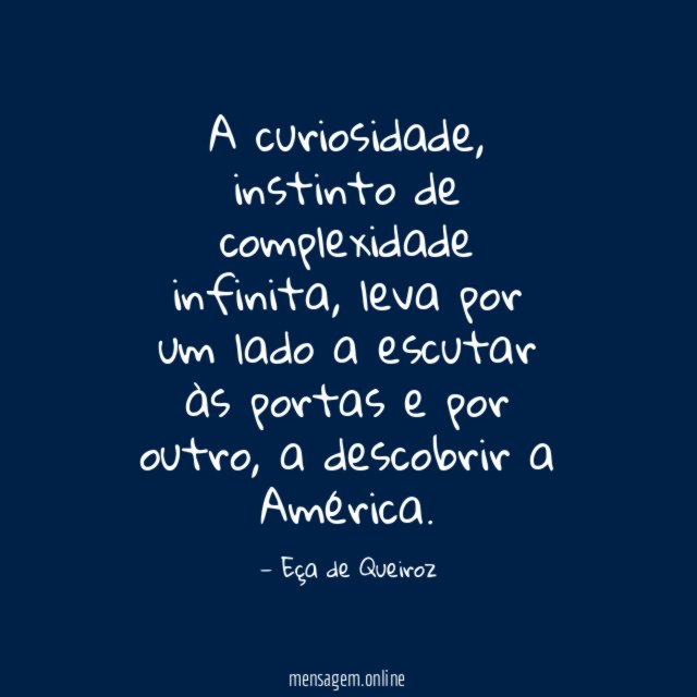 A curiosidade