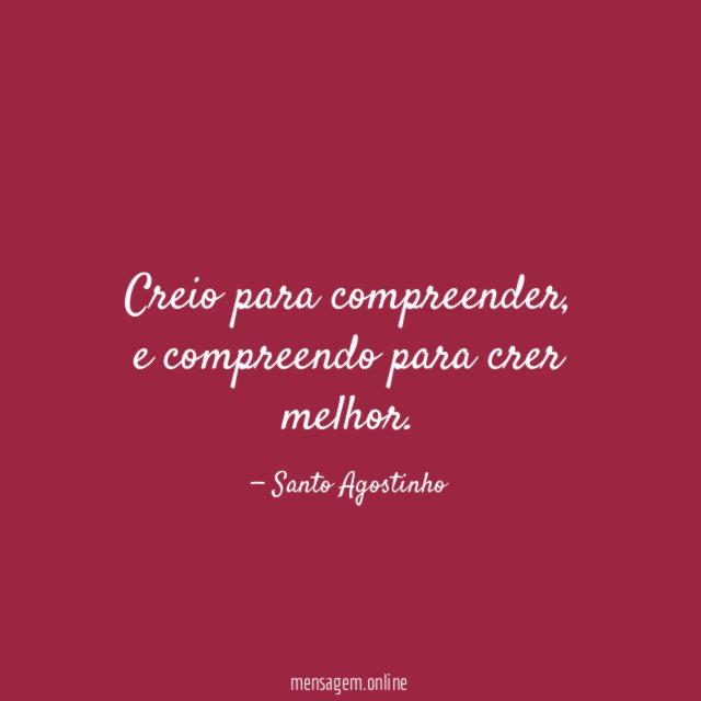 Creio para compreender
