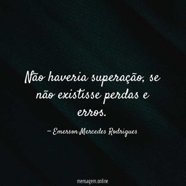 Não haveria superação