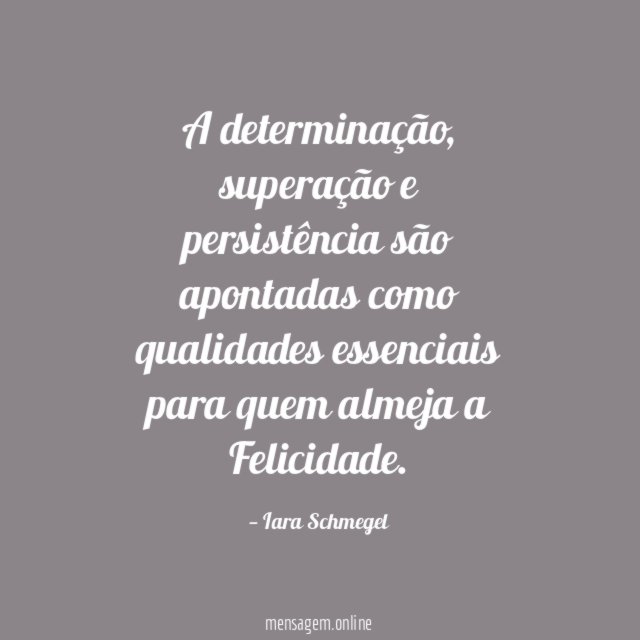 A determinação