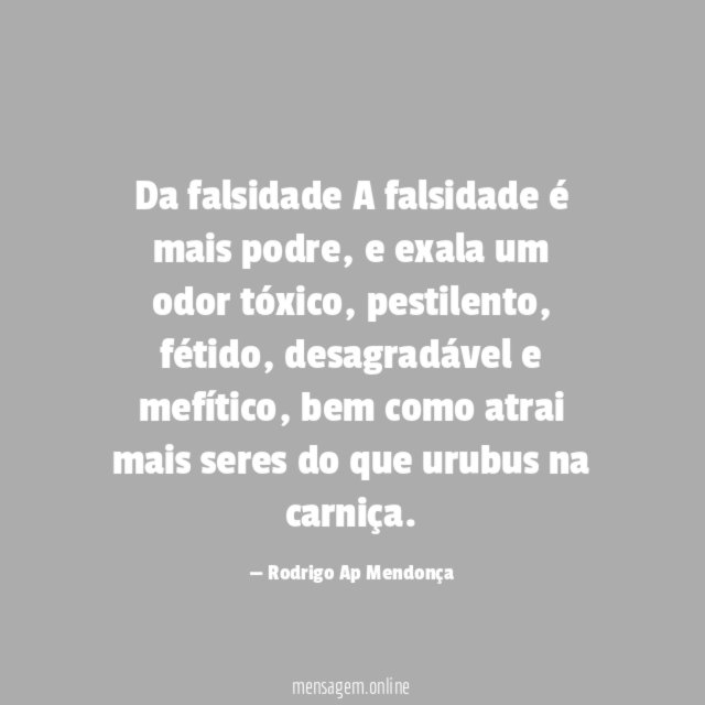 Da falsidade