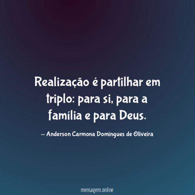 Realização é partilhar em triplo