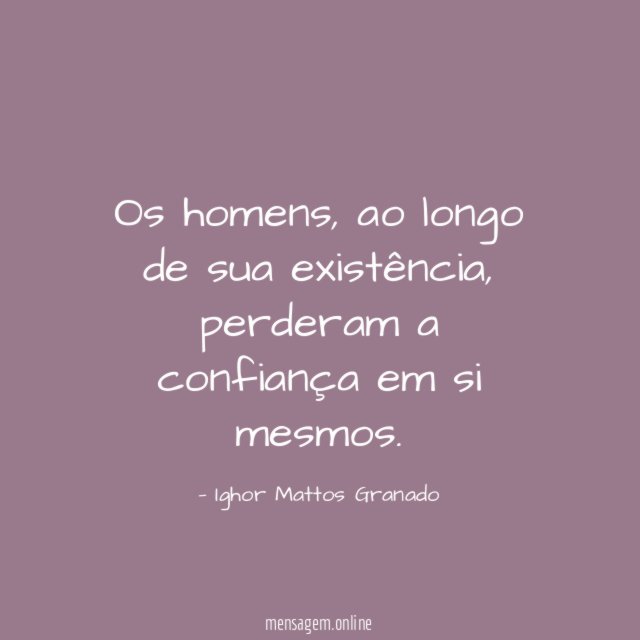 Os homens