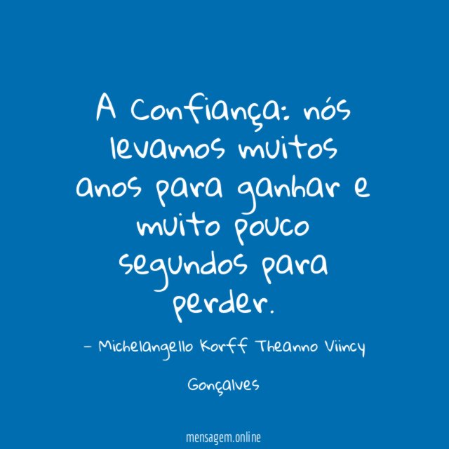 A Confiança