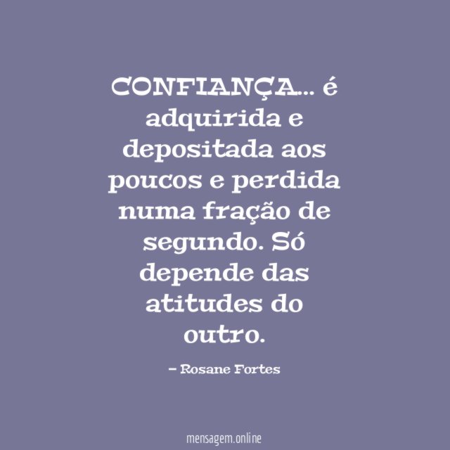 CONFIANÇA