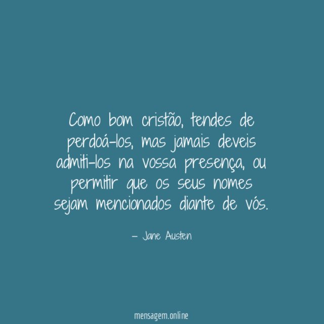 Como bom cristão