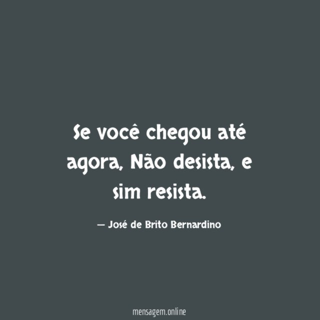 Se você chegou até agora